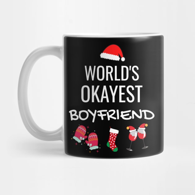 World's Okayest Boyfriend Funny Tees, Funny Christmas Gifts Ideas for Boyfriend by WPKs Design & Co